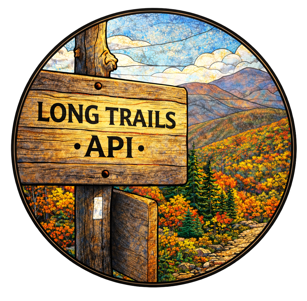 Long Trails interactive map logo